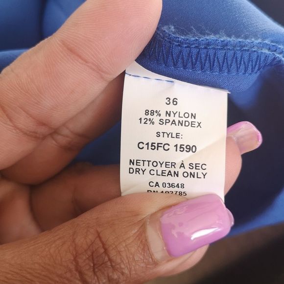 💙💙Femme Ladies Cocktail Straps Mini Dress 👗 Royal Blue Size 6 💙💙 - Picture 11 of 16